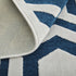 8' Blue Green And White Geometric Round Rug