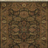 8' X 10' Taupe Green And Red Wool Oriental Hand Knotted Area Rug With Fringe