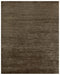 8' X 10' Brown And Black Abstract Hand Knotted Area Rug