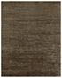 8' X 10' Brown And Black Abstract Hand Knotted Area Rug
