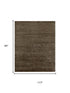 8' X 10' Brown And Black Abstract Hand Knotted Area Rug