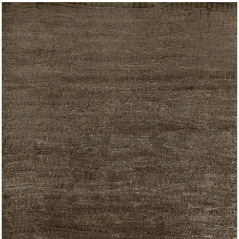 8' X 10' Brown And Black Abstract Hand Knotted Area Rug