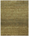 9' X 12' Red Orange And Gold Wool Floral Hand Knotted Area Rug