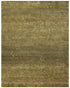9' X 12' Red Orange And Gold Wool Floral Hand Knotted Area Rug