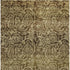 9' X 12' Brown Gold And Blue Wool Paisley Hand Knotted Area Rug