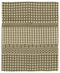 8' X 10' Ivory And Green Argyle Hand Woven Area Rug