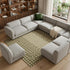 8' X 10' Ivory And Green Argyle Hand Woven Area Rug