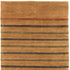 8' X 11' Brown Green And Blue Striped Hand Knotted Area Rug