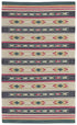 8' X 10' Tan Black And Orange Southwestern Hand Woven Area Rug