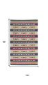 8' X 10' Tan Black And Orange Southwestern Hand Woven Area Rug