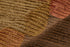 9' X 12' Green Brown And Orange Checkered Hand Knotted Area Rug