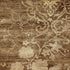 9' X 12' Brown Tan And Ivory Floral Hand Knotted Area Rug