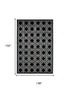 9' X 12' Black And Silver Wool Abstract Hand Knotted Area Rug