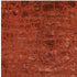 9' X 12' Red And Orange Animal Print Hand Knotted Area Rug