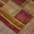 9' X 12' Gold Green And Red Striped Hand Knotted Area Rug