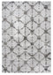 8' X 10' Gray And Dark Gray Trellis Shag Area Rug