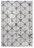 8' X 10' Gray And Dark Gray Trellis Shag Area Rug