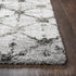 8' X 10' Gray And Dark Gray Trellis Shag Area Rug