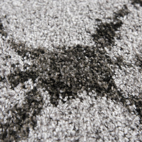 8' X 10' Gray And Dark Gray Trellis Shag Area Rug