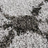 8' X 10' Gray And Dark Gray Trellis Shag Area Rug