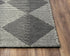 5' X 8' Charcoal And Gray Wool Geometric Hand Tufted Area Rug