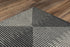 5' X 8' Charcoal And Gray Wool Geometric Hand Tufted Area Rug