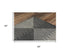 5' X 8' Charcoal And Gray Wool Geometric Hand Tufted Area Rug