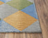 8' X 10' Gray Yellow Green And Blue Wool Geometric Hand Tufted Area Rug