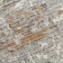 8' Gray And Ivory Abstract Hand Carved Handmade Area Rug