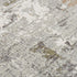8' Gray And Ivory Abstract Hand Carved Handmade Area Rug