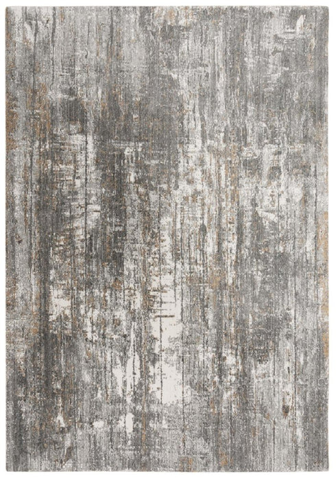 9' X 12' Gray And Ivory Abstract Hand Carved Handmade Area Rug