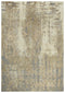 5' X 8' Beige Gray And Ivory New Zealand Lambs Wool Abstract Hand Carved Handmade Area Rug