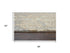 5' X 8' Beige Gray And Ivory New Zealand Lambs Wool Abstract Hand Carved Handmade Area Rug