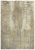 9' X 12' Beige Gray And Ivory New Zealand Lambs Wool Abstract Hand Carved Handmade Area Rug