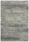 8' X 10' Gray And Ivory New Zealand Lambs Wool Abstract Hand Carved Handmade Area Rug
