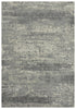 8' X 10' Gray And Ivory New Zealand Lambs Wool Abstract Hand Carved Handmade Area Rug