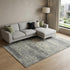 8' X 10' Gray And Ivory New Zealand Lambs Wool Abstract Hand Carved Handmade Area Rug