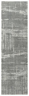 8' Gray And Light Gray New Zealand Lambs Wool Abstract Hand Carved Handmade Area Rug