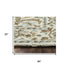 8' Blue And Ivory Wool Oriental Hand Tufted Area Rug