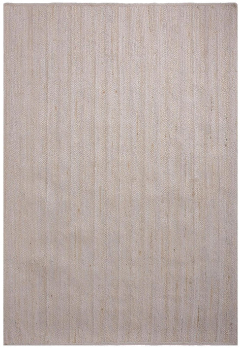 9' X 12' Ivory Beige And Tan Jute Hand Woven Area Rug