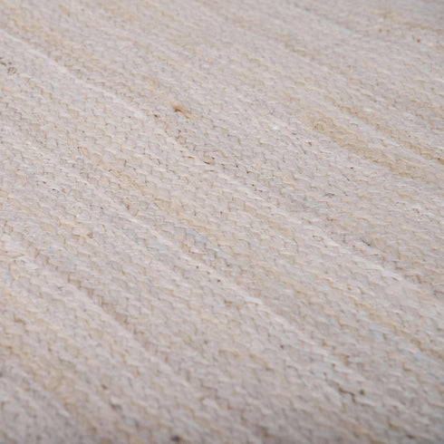 9' X 12' Ivory Beige And Tan Jute Hand Woven Area Rug