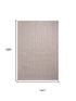 9' X 12' Ivory Beige And Tan Jute Hand Woven Area Rug