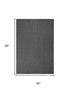 5' X 8' Gray And Beige Jute Hand Woven Area Rug