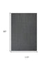 8' X 10' Gray And Beige Jute Hand Woven Area Rug