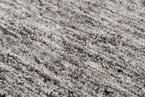 8' X 10' Gray Charcoal And Black Wool Hand Tufted Area Rug