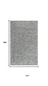 9' X 12' Gray Charcoal And Black Wool Hand Tufted Area Rug