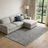 9' X 12' Gray Charcoal And Black Wool Hand Tufted Area Rug