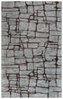 5' X 8' Gray Charcoal And Black Wool Abstract Hand Tufted Area Rug