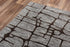 9' X 12' Gray Charcoal And Black Wool Abstract Hand Tufted Area Rug