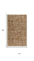 8' X 10' Brown Chocolate And Beige Wool Abstract Hand Tufted Area Rug